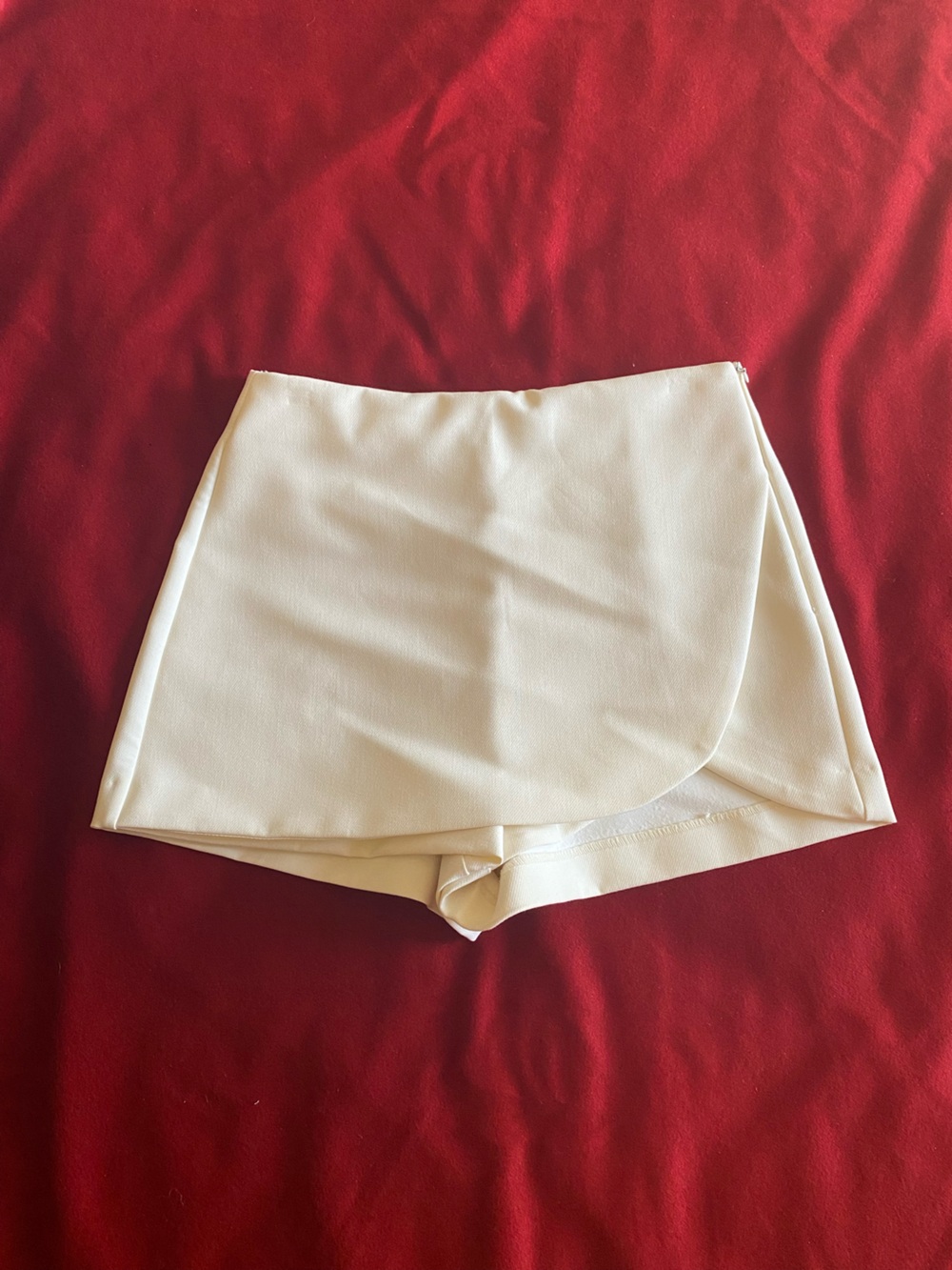 Zara Cream Tailored Skirt, Size S